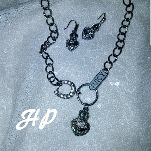 Juicy Couture Jewelry - Silver Juicy Coutour Jewelry set
